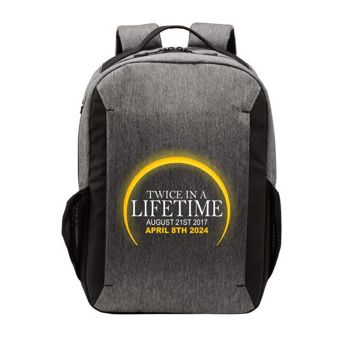 Twice In Lifetime 2024 Solar Eclipse Vector Backpack