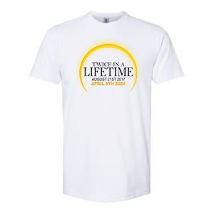 Twice In Lifetime 2024 Solar Eclipse Softstyle® CVC T-Shirt