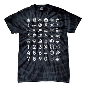 Travel Icon Language Translation Guide Design Tie-Dye T-Shirt