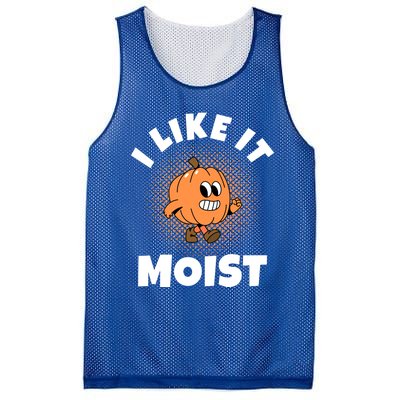 Thanksgiving I Like It Moist Pumpkin Gift Mesh Reversible Basketball Jersey Tank