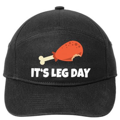 Turkey ItS Leg Day Thanksgiving Workout 7-Panel Snapback Hat