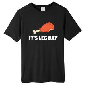 Turkey ItS Leg Day Thanksgiving Workout Tall Fusion ChromaSoft Performance T-Shirt