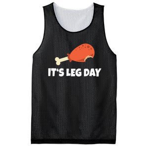 Turkey ItS Leg Day Thanksgiving Workout Mesh Reversible Basketball Jersey Tank