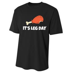 Turkey ItS Leg Day Thanksgiving Workout Performance Sprint T-Shirt