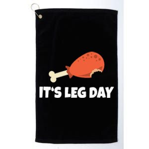 Turkey ItS Leg Day Thanksgiving Workout Platinum Collection Golf Towel