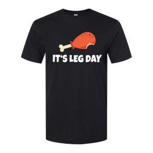 Turkey ItS Leg Day Thanksgiving Workout Softstyle CVC T-Shirt