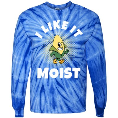 Thanksgiving I Like It Moist Corn Gift Tie-Dye Long Sleeve Shirt