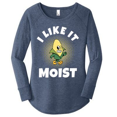 Thanksgiving I Like It Moist Corn Gift Women's Perfect Tri Tunic Long Sleeve Shirt