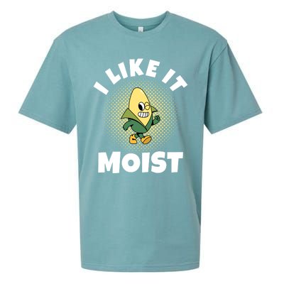 Thanksgiving I Like It Moist Corn Gift Sueded Cloud Jersey T-Shirt