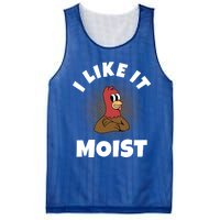 Thanksgiving I Like It Moist Turkey Gift Mesh Reversible Basketball Jersey Tank