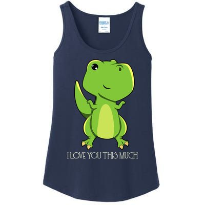 TRex I Love You This Much Kawaii Anime Japanese Ladies Essential Tank