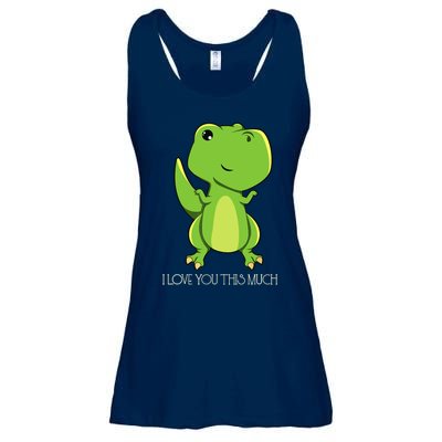 TRex I Love You This Much Kawaii Anime Japanese Ladies Essential Flowy Tank