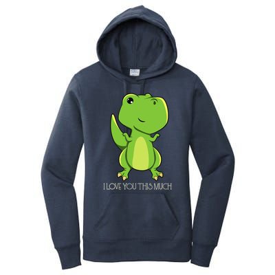 TRex I Love You This Much Kawaii Anime Japanese Women's Pullover Hoodie