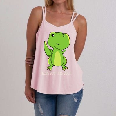 TRex I Love You This Much Kawaii Anime Japanese Women's Strappy Tank