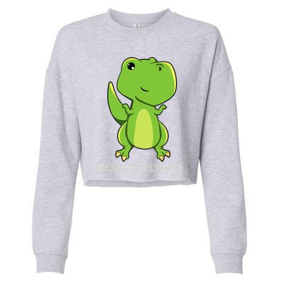 TRex I Love You This Much Kawaii Anime Japanese Cropped Pullover Crew