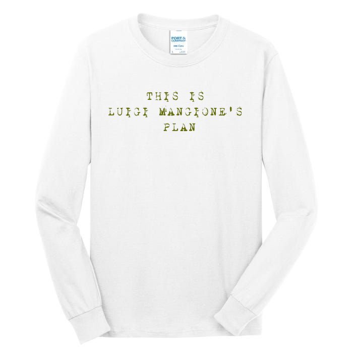 This Is Luigi Mangione Brian Thompson Unitedhealthcare Ceo Tall Long Sleeve T-Shirt