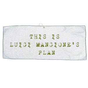 This Is Luigi Mangione Brian Thompson Unitedhealthcare Ceo Large Microfiber Waffle Golf Towel