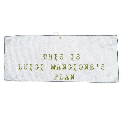 This Is Luigi Mangione Brian Thompson Unitedhealthcare Ceo Large Microfiber Waffle Golf Towel