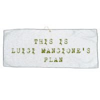 This Is Luigi Mangione Brian Thompson Unitedhealthcare Ceo Large Microfiber Waffle Golf Towel