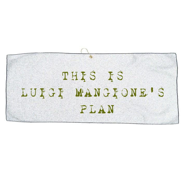 This Is Luigi Mangione Brian Thompson Unitedhealthcare Ceo Large Microfiber Waffle Golf Towel