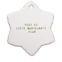 This Is Luigi Mangione Brian Thompson Unitedhealthcare Ceo Ceramic Star Ornament