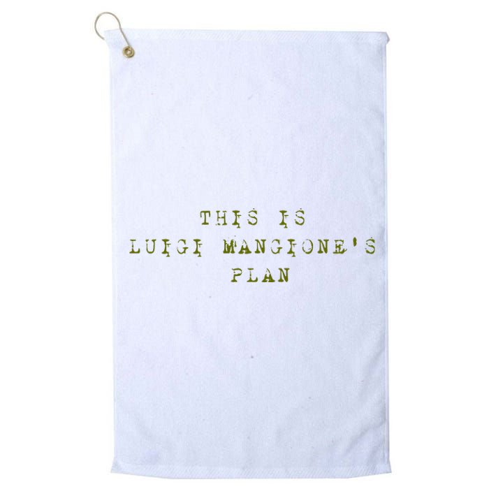 This Is Luigi Mangione Brian Thompson Unitedhealthcare Ceo Platinum Collection Golf Towel