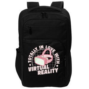 Totally In Love With Virtual Reality Vr Gamer Video Games Gift Impact Tech Backpack