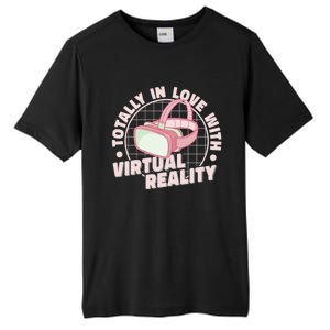 Totally In Love With Virtual Reality Vr Gamer Video Games Gift Tall Fusion ChromaSoft Performance T-Shirt