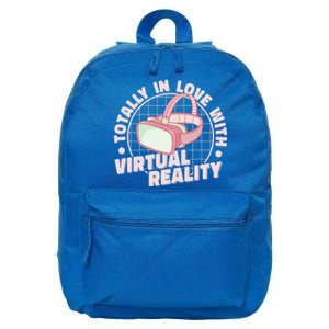 Totally In Love With Virtual Reality Vr Gamer Video Games Gift 16 in Basic Backpack