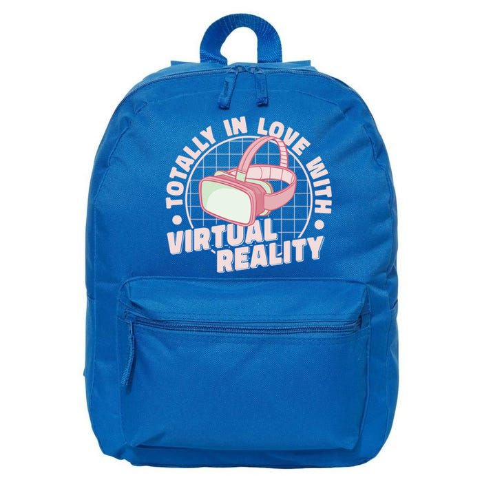 Totally In Love With Virtual Reality Vr Gamer Video Games Gift 16 in Basic Backpack