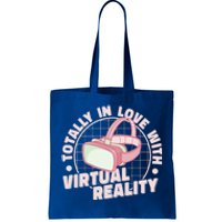 Totally In Love With Virtual Reality Vr Gamer Video Games Gift Tote Bag