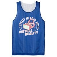 Totally In Love With Virtual Reality Vr Gamer Video Games Gift Mesh Reversible Basketball Jersey Tank