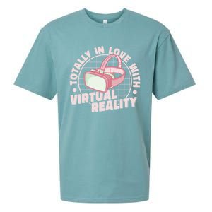 Totally In Love With Virtual Reality Vr Gamer Video Games Gift Sueded Cloud Jersey T-Shirt