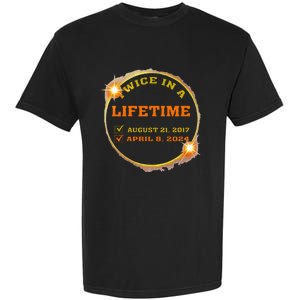 Twice In Lifetime 2024 Solar Eclipse Garment-Dyed Heavyweight T-Shirt