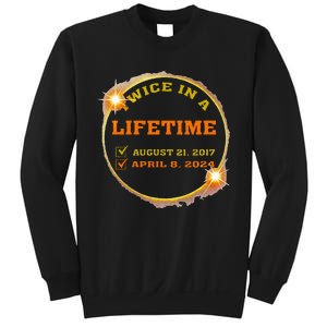 Twice In Lifetime 2024 Solar Eclipse Sweatshirt