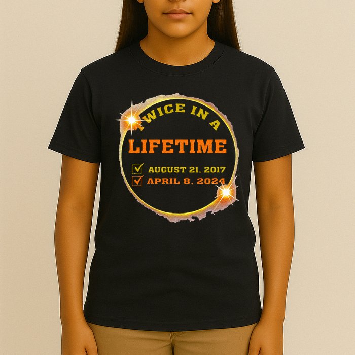 Twice In Lifetime 2024 Solar Eclipse T-Shirt