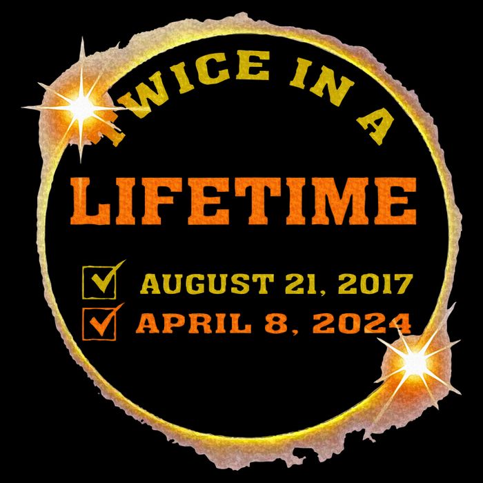 Twice In Lifetime 2024 Solar Eclipse T-Shirt