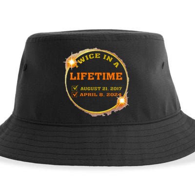 Twice In Lifetime 2024 Solar Eclipse Sustainable Bucket Hat