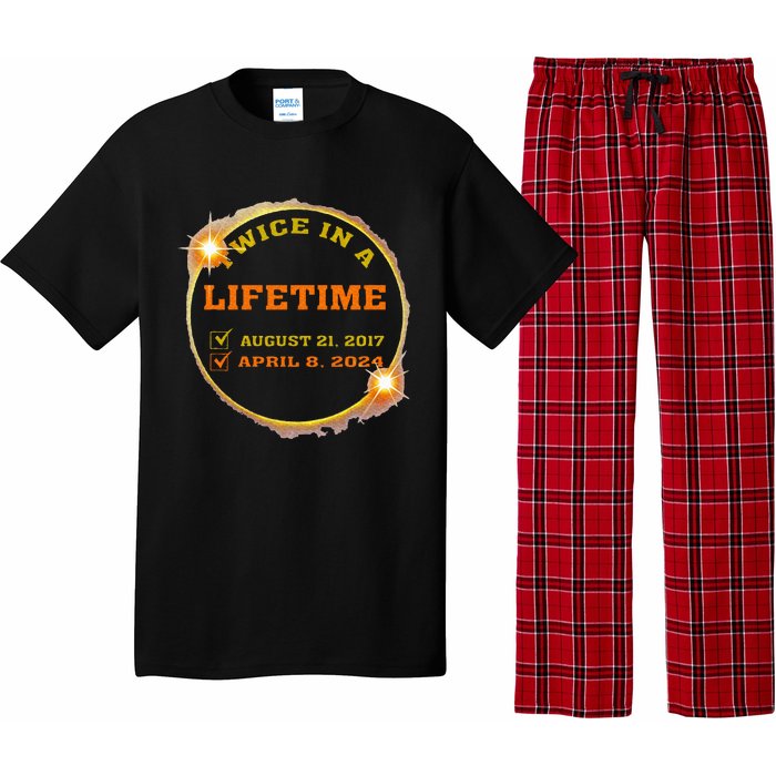 Twice In Lifetime 2024 Solar Eclipse Pajama Set