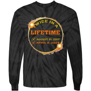 Twice In Lifetime 2024 Solar Eclipse Tie-Dye Long Sleeve Shirt