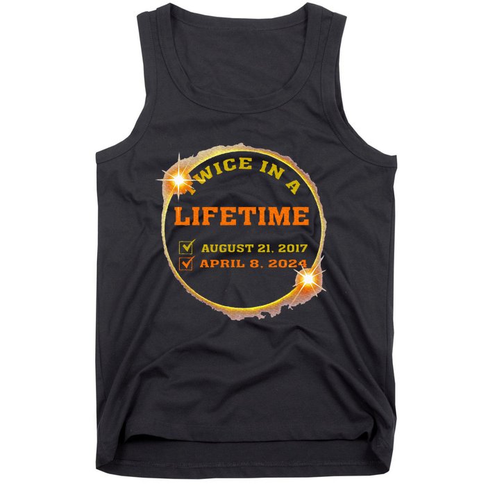 Twice In Lifetime 2024 Solar Eclipse Tank Top