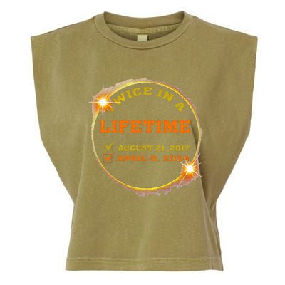 Twice In Lifetime 2024 Solar Eclipse Garment-Dyed Women's Muscle Tee