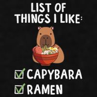 Things I Like Capybara Lover Capybara Girl Capybara Boy Ladies PosiCharge Tri-Blend Wicking Tank