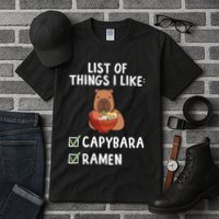 Things I Like Capybara Lover Capybara Girl Capybara Boy Tall T-Shirt