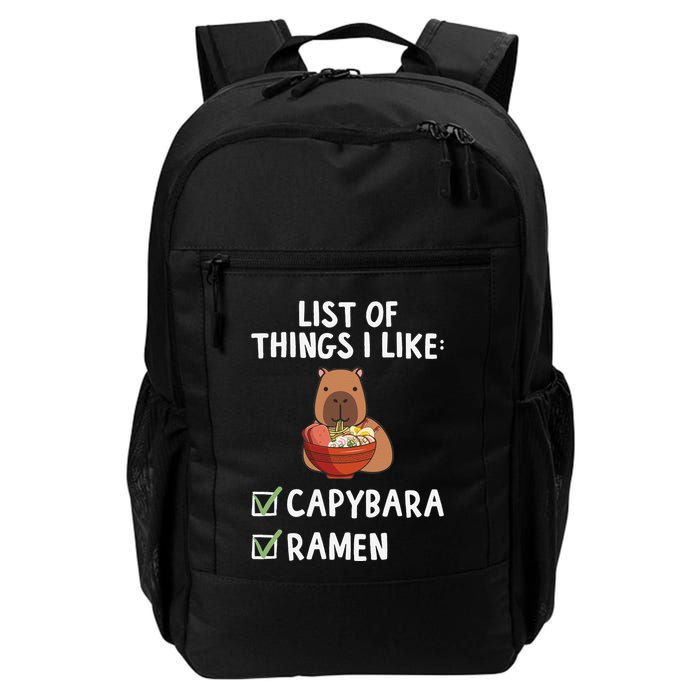 Things I Like Capybara Lover Capybara Girl Capybara Boy Backpack