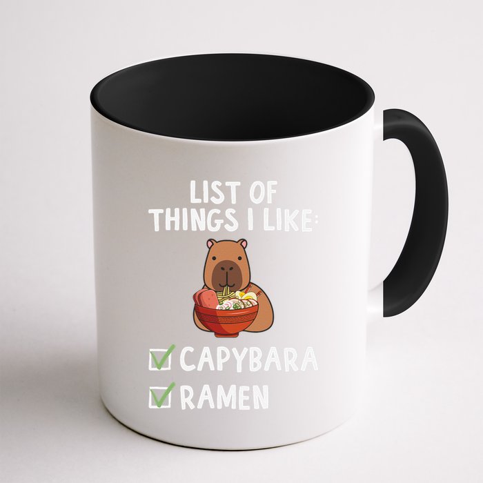 Things I Like Capybara Lover Capybara Girl Capybara Boy Mug