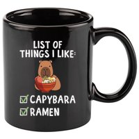 Things I Like Capybara Lover Capybara Girl Capybara Boy 11oz C Handle Ceramic Mug
