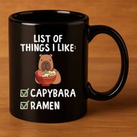 Things I Like Capybara Lover Capybara Girl Capybara Boy 11oz C Handle Ceramic Mug