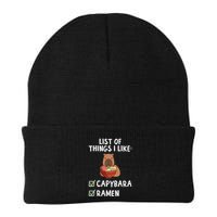Things I Like Capybara Lover Capybara Girl Capybara Boy Beanie