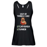 Things I Like Capybara Lover Capybara Girl Capybara Boy Ladies Essential Flowy Tank